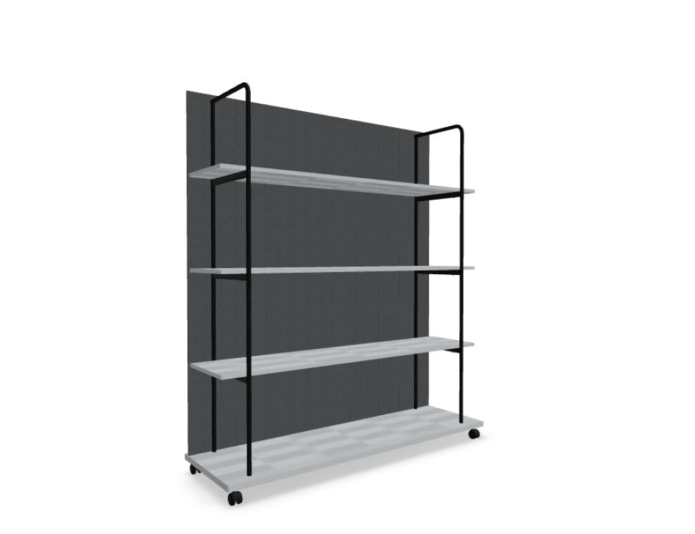 Tanca TC01 Regal, Standregal von Mdd, modernes Mehrzweckregal aus Holz/Metall, ideales Büro- oder Wohnraum für Ordner, Bücher und Dekoration