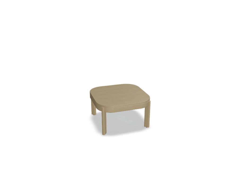 Beistelltisch Ramp RMP1S von MDD: modernes, kantiges Gestelldesign in Schwarz mit kontrastierendem Holz-Top in warmer Holzoptik, kompakte Maße, vielseitig nutzbar