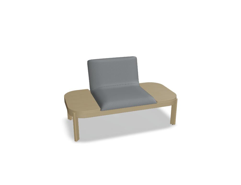 Sitzbank Ramp RMP212 von Mdd in schlichter, moderner Optik mit gestepptem Bezug, Holzgestell und stabiler Sitzfläche – ideal für Ess- oder Wohnzimmerbereiche.