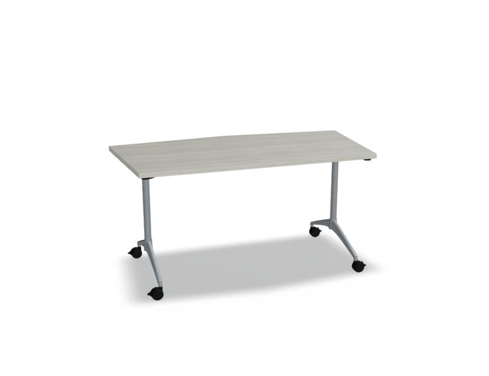 Klapptisch Revi RV15 von Mdd, kompakter Konferenztisch mit glatter Holzoptik, stabiler Metallrahmen und faltbarer Tischplatte, ideal für moderne Meetings und flexible Raumnutzung.