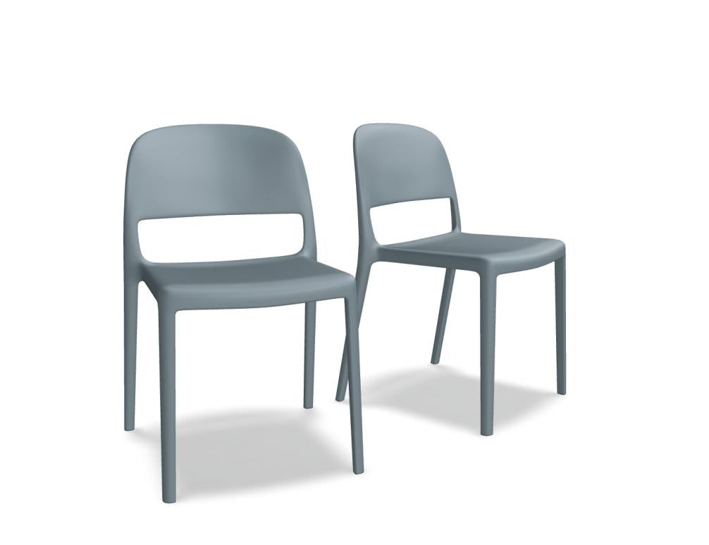 Blendy BNDD01 Gartenstuhl von MDD, modernes Sitzmöbel aus Kunststoff/Rattan-Kombination in hellem Beige mit dunkelbraunen Akzenten, ideal für Garten oder Terrasse, komfortable Armlehnen.