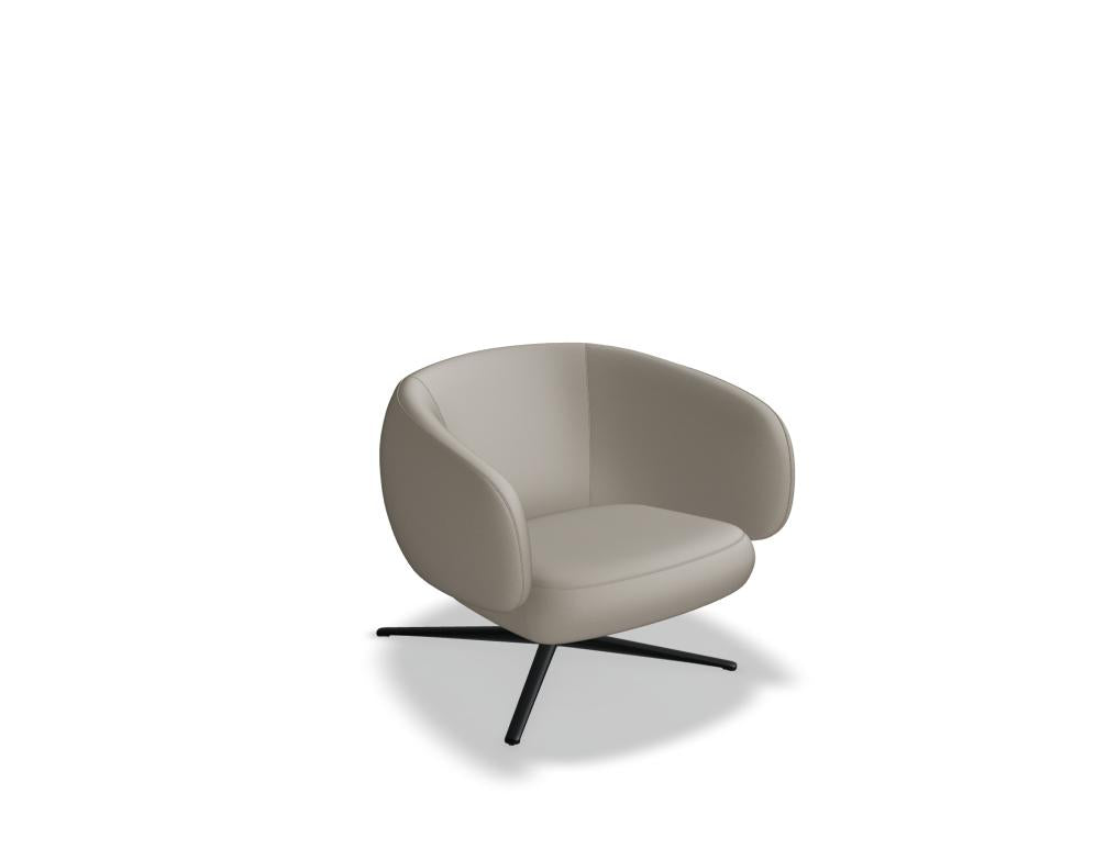 Grand Grace GRF05 Drehsessel von Mdd mit gepolsterter Sitzschale, hoher Rückenlehne und eleganter Drehbasis in modernem Design