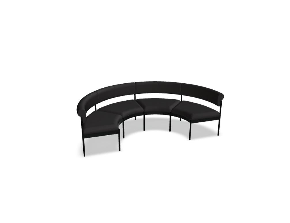 Alt-Text: Modulares Nora NOR502 Sitzsystem in elegantem Sofa-Design, hellgraue Hüllen, dezente Nähte, flexibel anpassbar als Eck- oder einzelnes Modul, stilvolles Wohnzimmer-Statement.