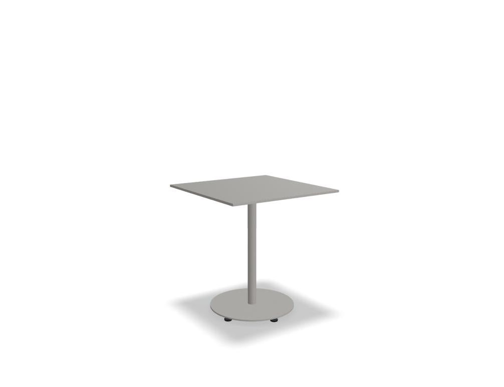 Bolt OSTK77 Gartentisch von Mdd mit rundem Gestell und robuster Tischplatte für Terrasse, Garten oder Cafeteria.