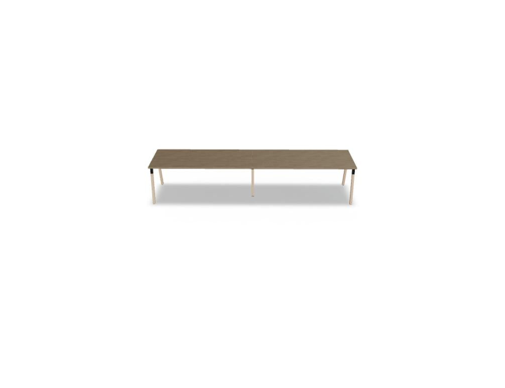 Schreibtisch Ogi W BOW05E2 von MDD, moderne Holzoptik mit klarer Linienführung, ideal für Arbeitsbereich und Home Office, kompakte Stellfläche