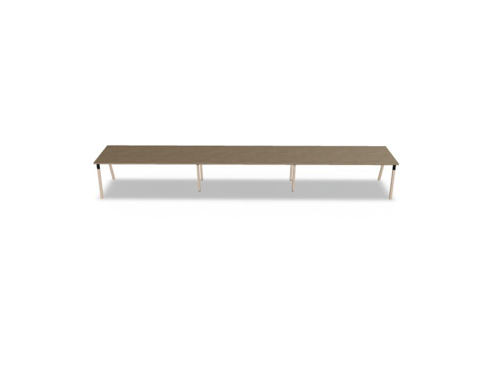 Schreibtisch Ogi W BOW05E3 von MDD in zeitloser Holzoptik, kompakte Arbeitsfläche, klare Linien, ideale Ablageflächen und modernes Design