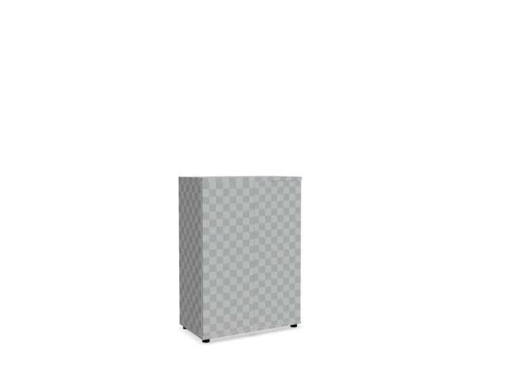 Mdd Standard A3104 Büroschrank in Weiß mit Flügeltüren, robustem Korpus und schlichtem Design für moderne Arbeitsräume