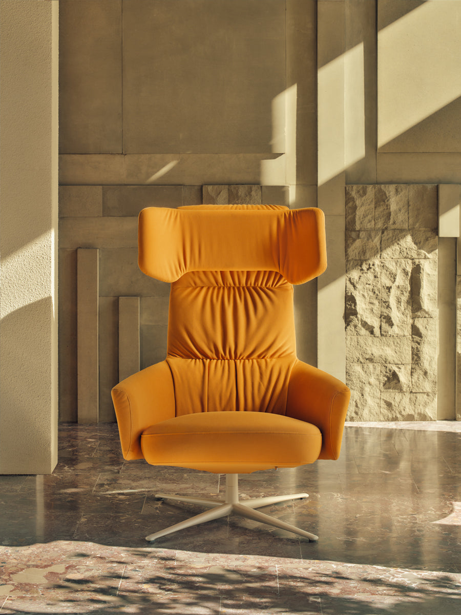 Moderner Hochsessel Toro TOR2P2 von Mdd, perfekt für entspannte Lounge-Bereiche, vereint zeitgemäße Ästhetik mit hohem Sitzkomfort.
