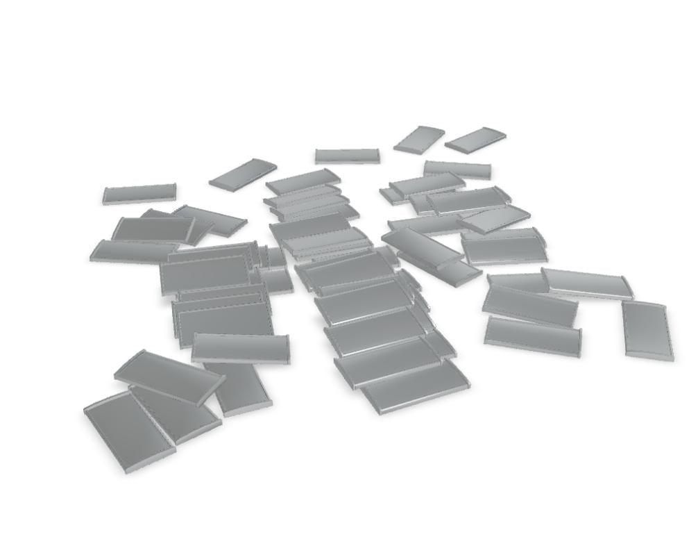 Aufbewahrungszubehör aus Glas für Büroschränke, bestehend aus Glastüren, Schlössern und Beschriftungsschildern in verschiedenen Ausführungen.
