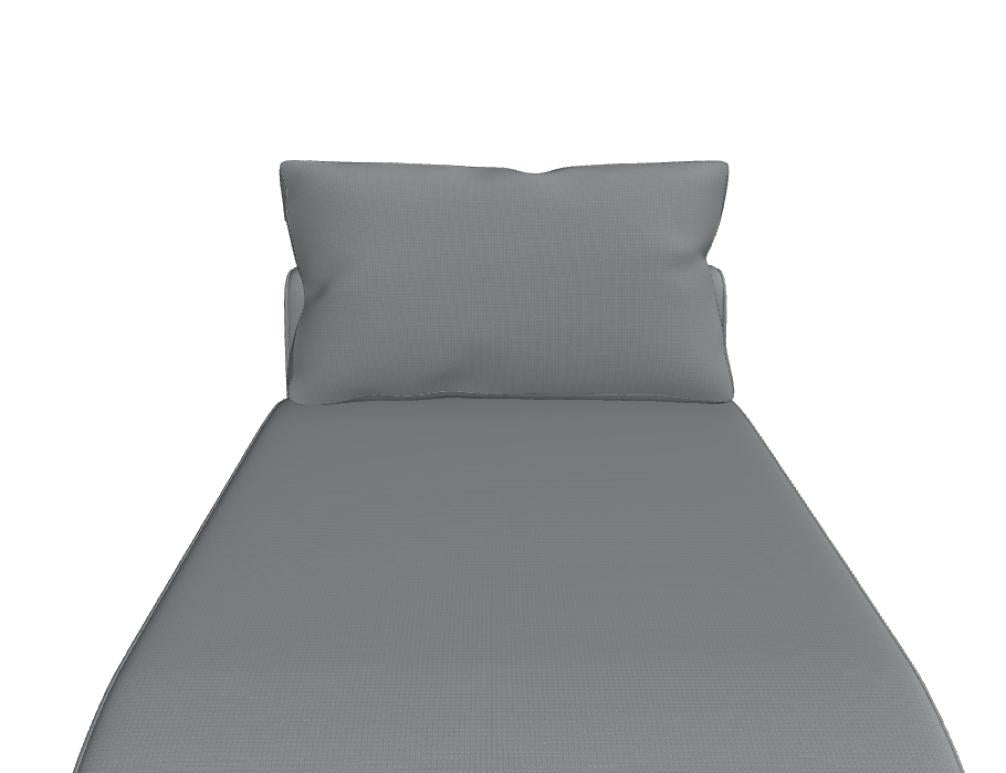 Sofa Lotus von Mdd in Aluminium mit gepolsterter Rückenlehne, Sitzfläche und schwarzem Metallgestell, modulares Design ohne Armlehnen