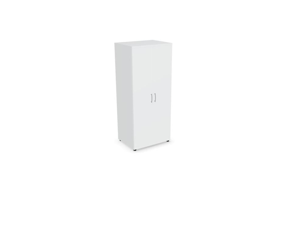 Kleiderschrank Standard von Mdd mit Melaminfront, Aluminiumgriff und kleinen Füsschen