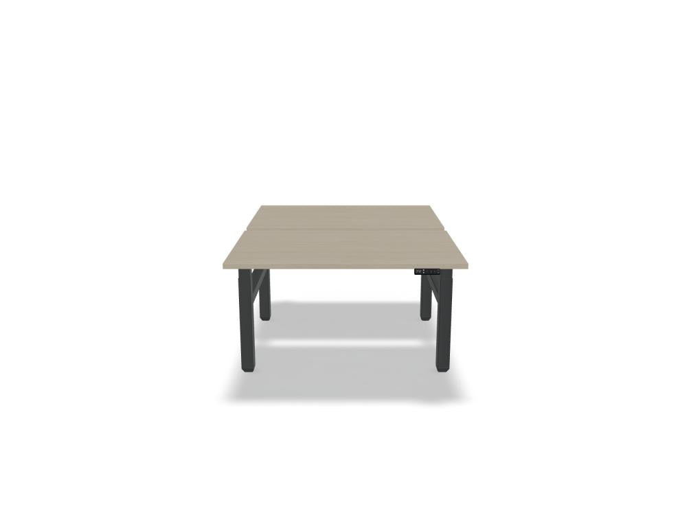 Doppelschreibtisch Ogi Drive Bench von Mdd in Vicenza Eiche mit Melaminplatte
