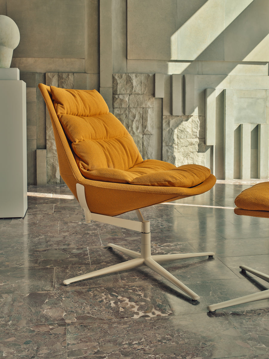 Eleganter Fat Frank F04 Drehsessel von MDD, perfekt für zeitgemäße Innenräume, vereint Komfort und modernes Design.