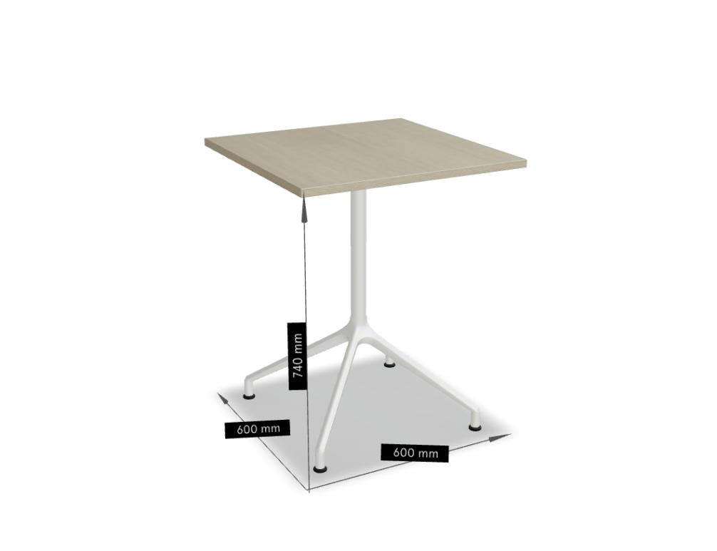 Schlichter Kaffeetisch Gobo GBK67 aus Holz mit geradem, dunklem Finish, klaren Linien und flacher Ablage – Esstisch-/Wohnzimmertisch, stilvolles Touch-up für moderne Räume