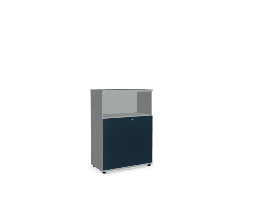 Mdd Color A3404HZK Halbregal als modernes Standregal mit offenen Fächern und farbigem Korpus für Büro und Wohnraum