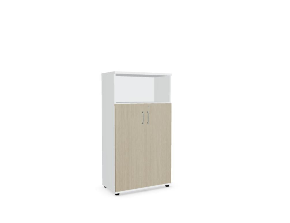 Mdd Standard A4304 Halbregal: offenes Standregal in modernem Design für Büro, Akten und stilvolle Aufbewahrung.