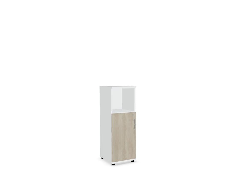 Hohes Standregal aus Metall mit drei breiten Ablagen, neutrales modernes Design in hellem Grau, geeignet für Büro oder Wohnraum, robuste Konstruktion