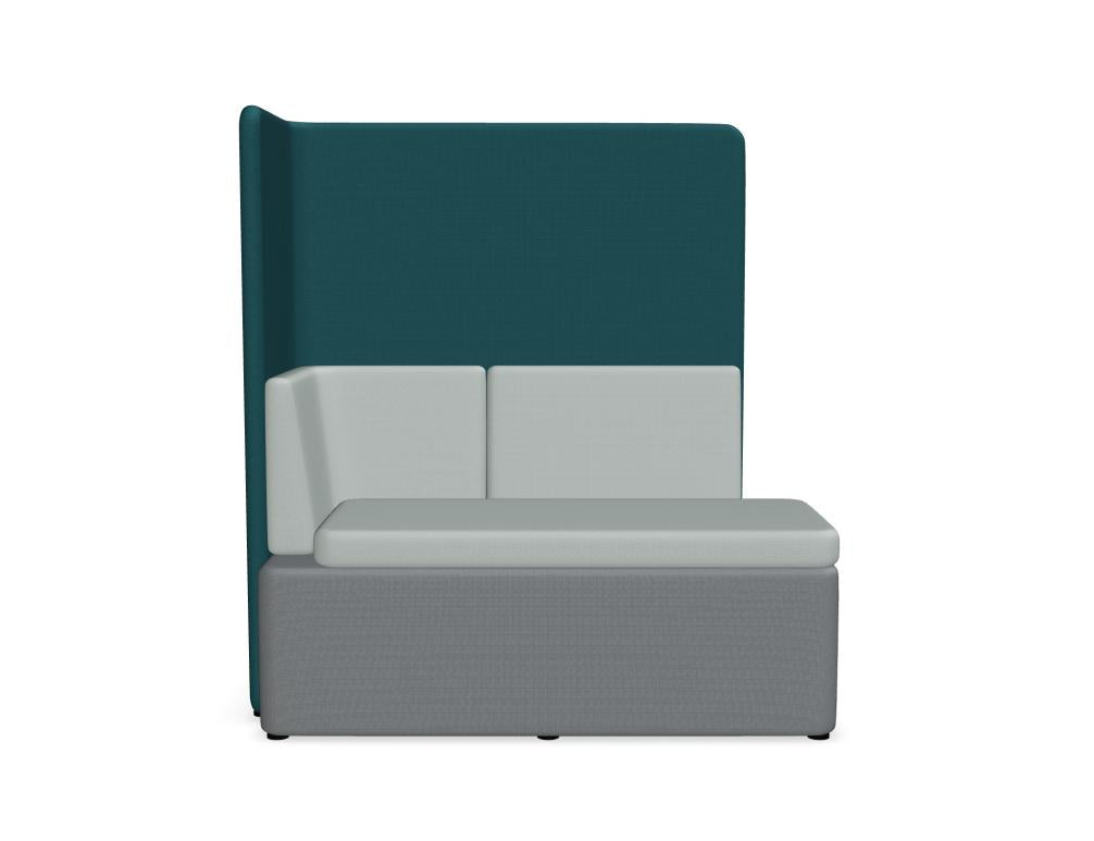 Helles, modulares Kaiva KAV4L-Sofa-System in neutralen Beigetönen, klare Linien und passende Rückenkissen; flexibel erweiterbar als Eck- oder Einzelmodul im Wohnzimmer