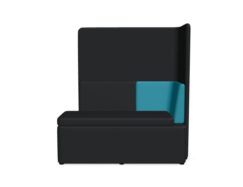 Hochwertiges modulares Kaiva KAV4P Sofa in heller Stoffausführung, großzügiges Eckmodul, klare Linien, moderne Wohnzimmergestaltung, zentraler Sitzkomfort