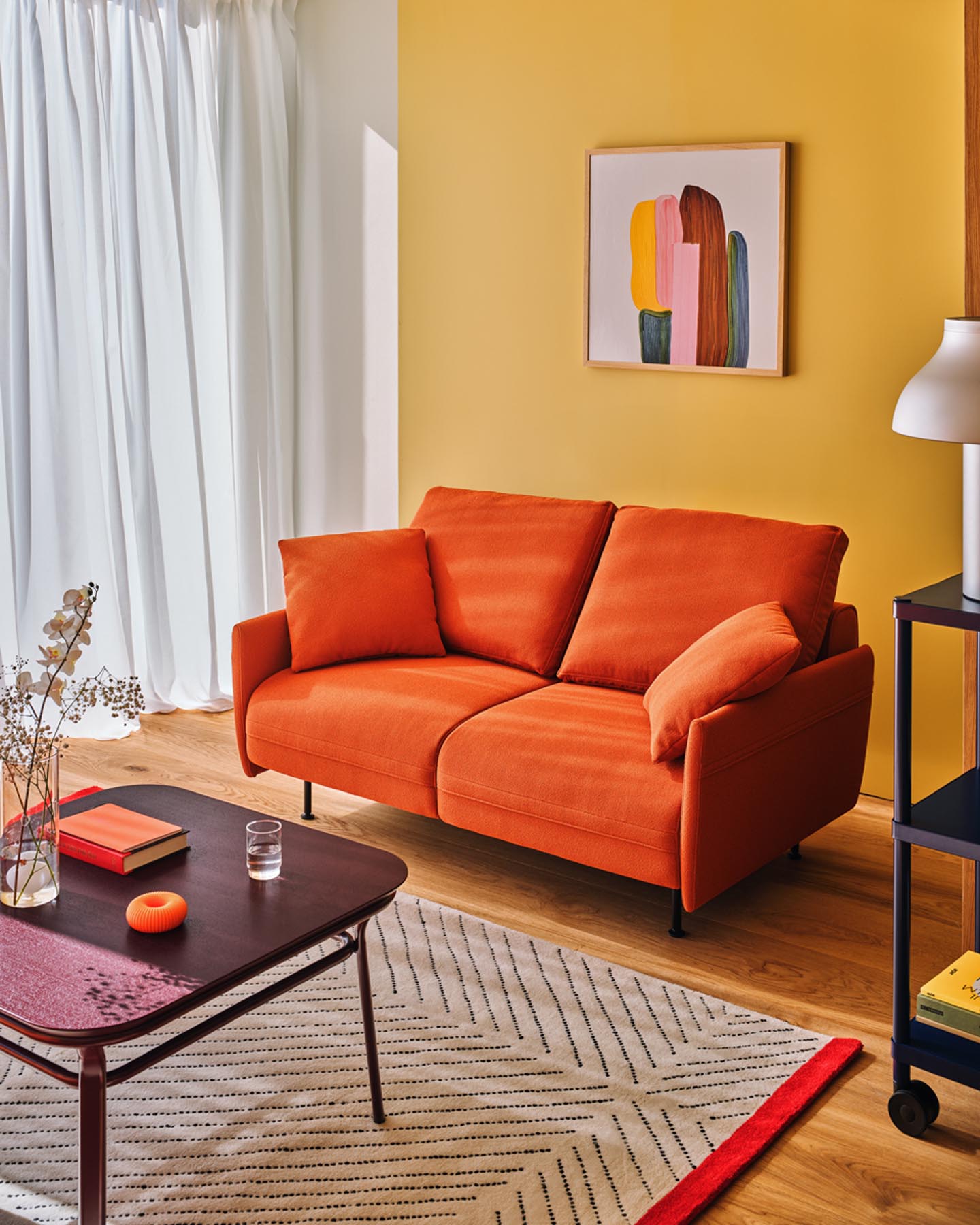 Elegantes L-Sofa Lotus LTS07 von Mdd, rechtsseitig, ideal für moderne Wohnräume, vereint Komfort und stilvolle Ästhetik.