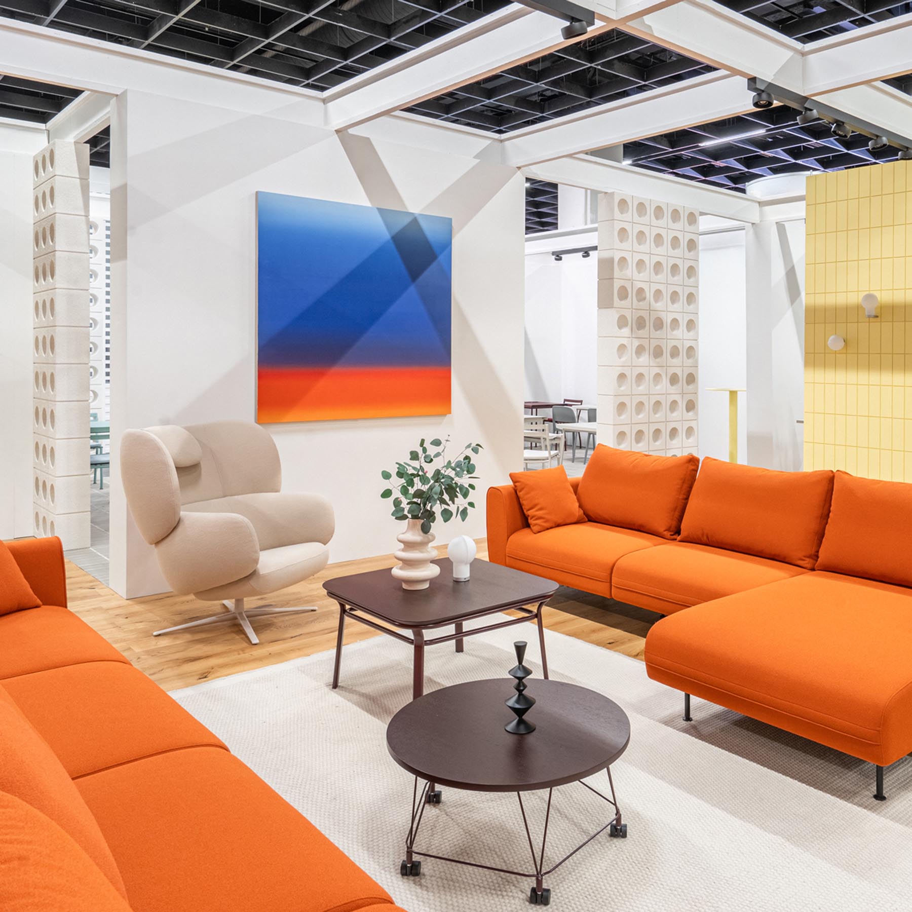 Elegantes L-Sofa Lotus LTS07 von Mdd, rechtsseitig, ideal für moderne Wohnräume, vereint Komfort und stilvolles Design.