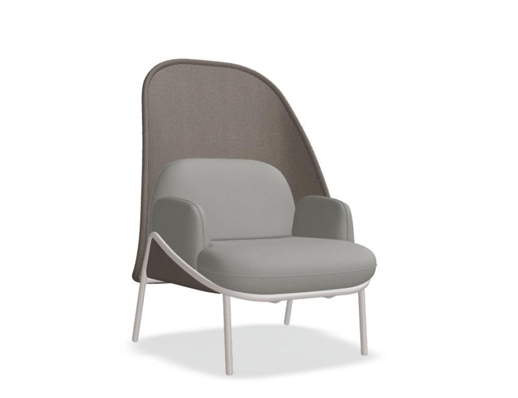 MDD Mesh MF1S Sessel mit luftigem Netzdesign, ergonomischer Form und modernem Gestell für stilvolle Lounge- und Wartebereiche.