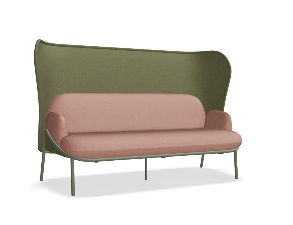 Mesh MS1D Hochlehner-Sofa von Mdd mit hoher Rückenlehne, filigranem Gestell und modernem Design für Office-Lounges