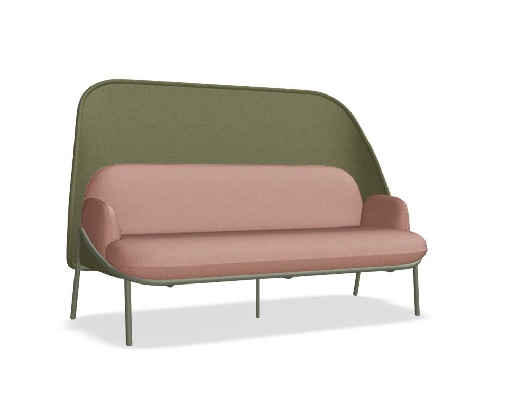 Mesh MS1S Hochlehner-Sofa von Mdd mit moderner Polsterung, hoher Rückenlehne und schlichtem Design fürs Büro
