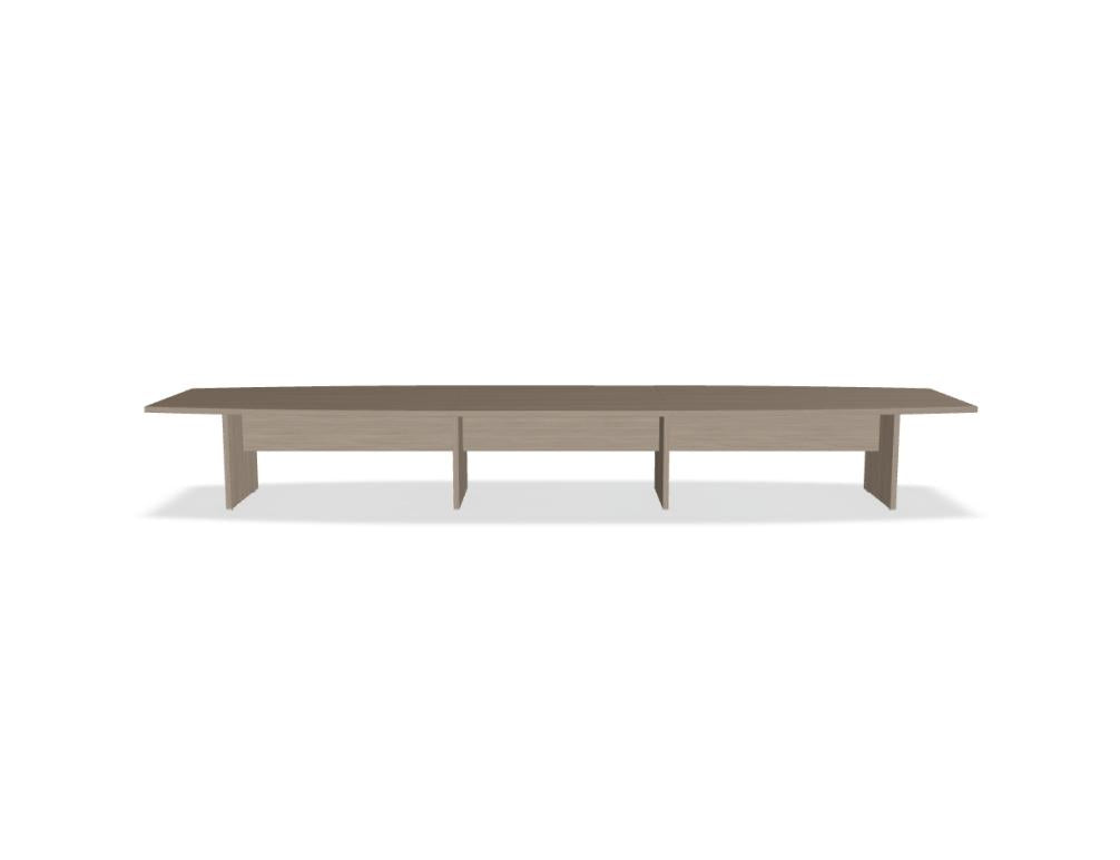Image zeigt den Mito MIT25 Chefzimmer-Tisch von Mdd: heller Schreibtisch mit Glasplatte, moderner Holz-Optik, alignierte Linien, passende Metallfüße, Büro-Setup.
