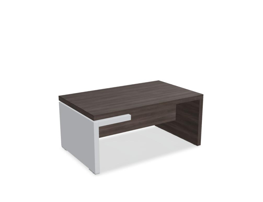 Beistelltisch Mito MIT30 von Mdd – moderner Beistelltisch in hellem Holzlook mit schlanken Metallfüßen, kompakte Ablagefläche, ideal für Wohnzimmer oder Schlafzimmer
