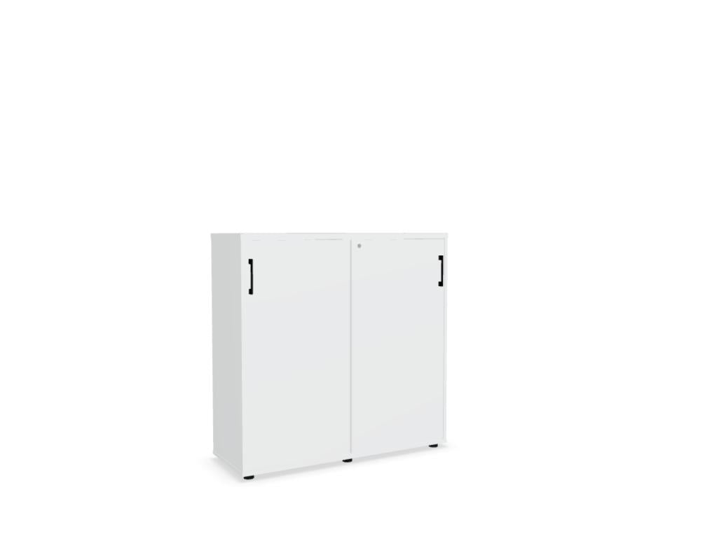 Standard MEA3P06 - Schiebetürenschrank in Weiss Pastell präsentiert im Onlineshop von KAQTU Design AG. Büroschrank ist von Mdd