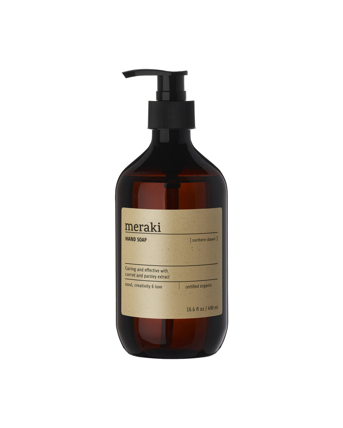 Hand soap, Northern dawn in Braun präsentiert im Onlineshop von KAQTU Design AG. Körperpflege ist von Meraki