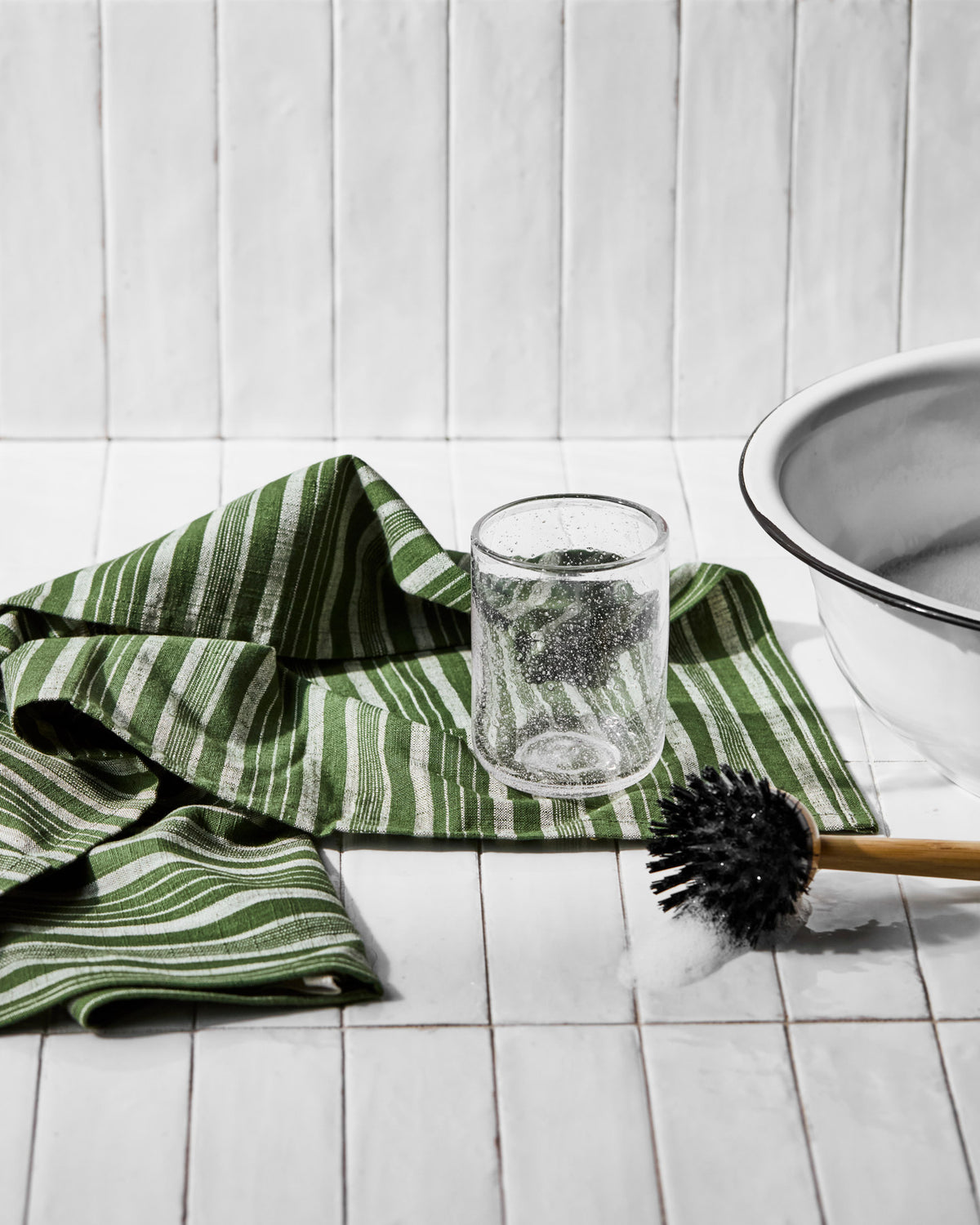 Geschirrhandtücher, MKGreen, Grün in Grün präsentiert im Onlineshop von KAQTU Design AG. Geschirrtuch ist von Meraki