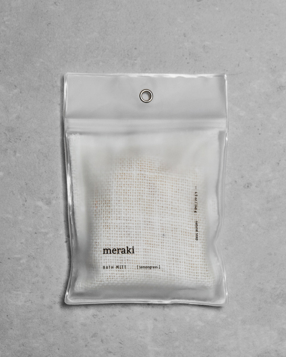 Bath mitt Lemongrass: Peeling-Handschuh mit integrierter Seife als Körperpflegeprodukt