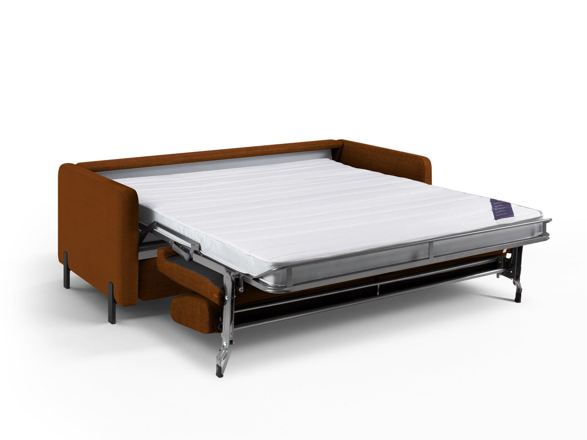 Gloria Sofa mit Schlaffunktion 2 Sitzer in Brick-Bjorn präsentiert im Onlineshop von KAQTU Design AG. Bettsofa ist von Micadoni