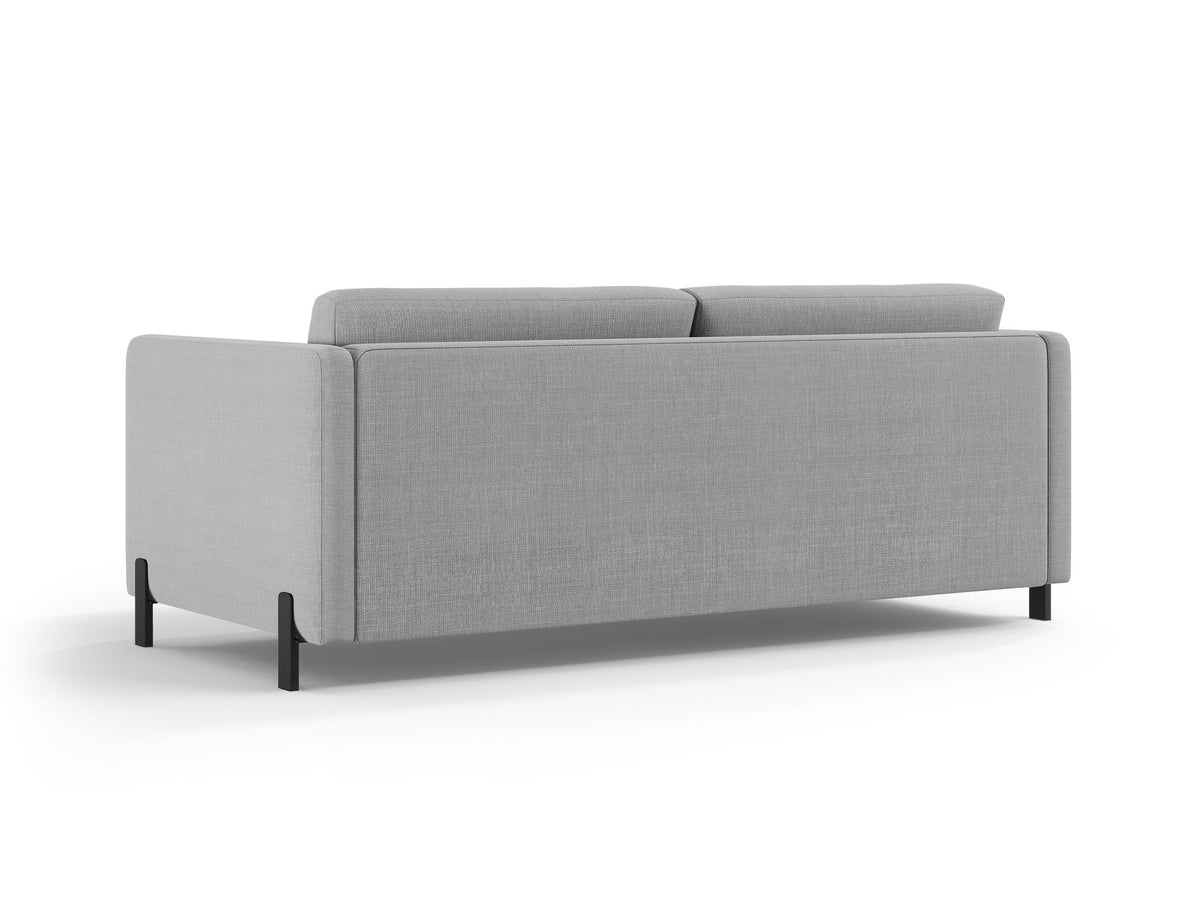 Gloria Sofa mit Schlaffunktion 2 Sitzer in Light Grey-Bjorn präsentiert im Onlineshop von KAQTU Design AG. Bettsofa ist von Micadoni