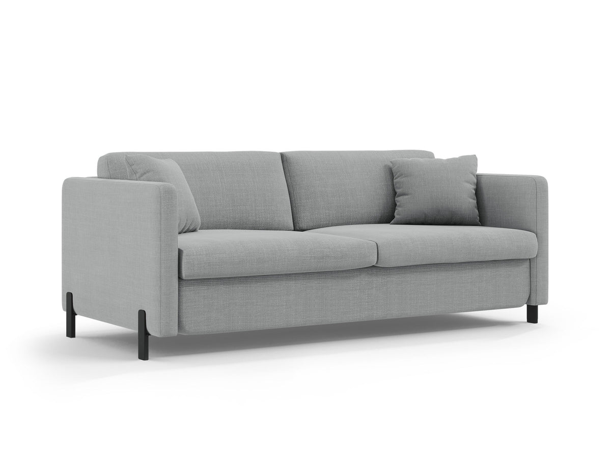 Gloria Sofa mit Schlaffunktion 2 Sitzer in Light Grey-Bjorn präsentiert im Onlineshop von KAQTU Design AG. Bettsofa ist von Micadoni