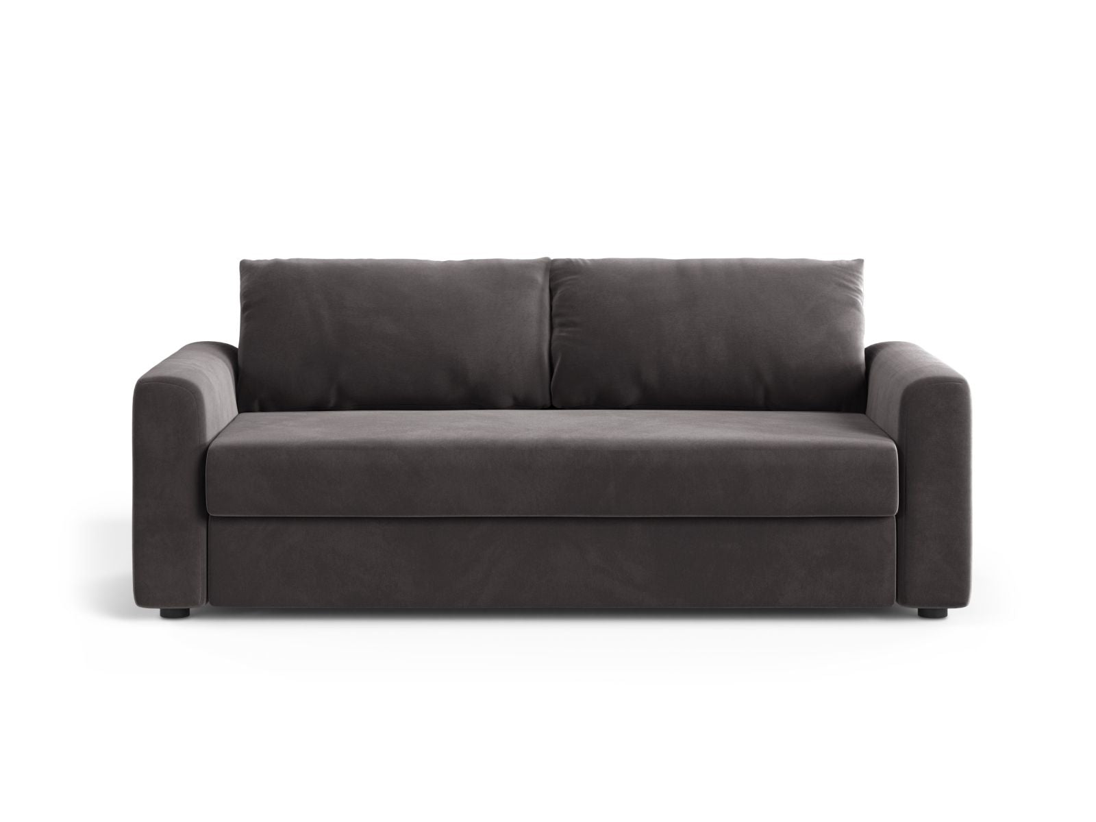 3-Sitzer Sofa mit Schlaffunktion David in Dark Grey-Salvador präsentiert im Onlineshop von KAQTU Design AG. Bettsofa ist von Micadoni