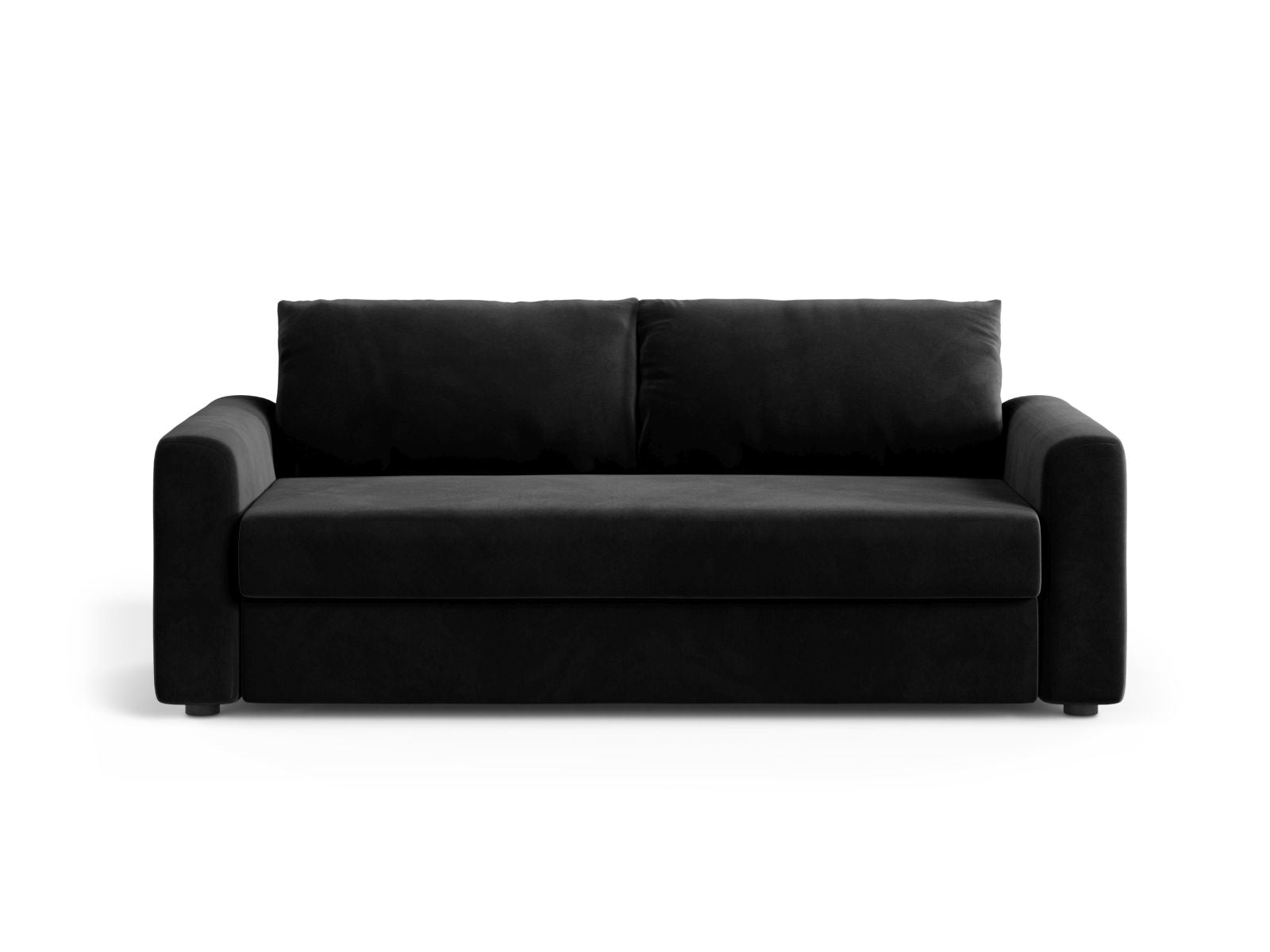 3-Sitzer Sofa mit Schlaffunktion David in Black-Salvador präsentiert im Onlineshop von KAQTU Design AG. Bettsofa ist von Micadoni