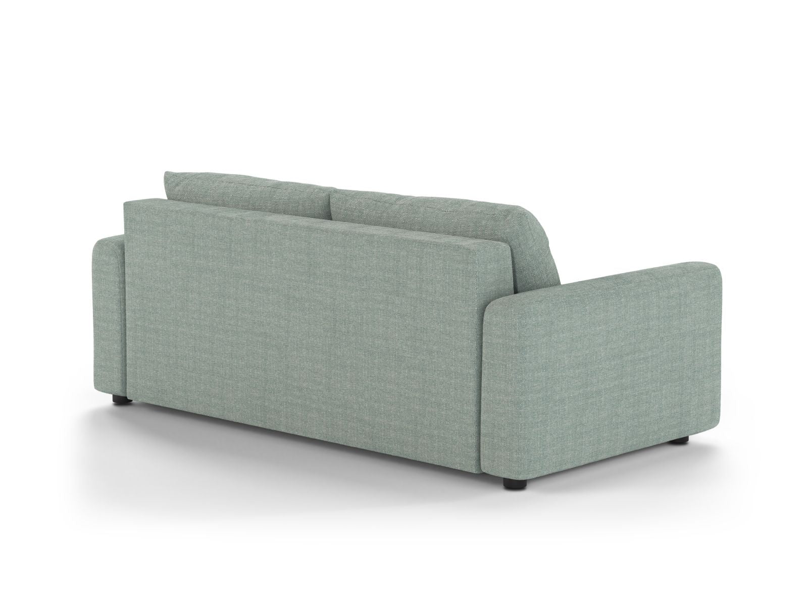 Elegantes 3-Sitzer Sofa David in zartem Mintgrün, ideal als Schlafsofa für entspannte Abende und stilvolle Wohnräume.