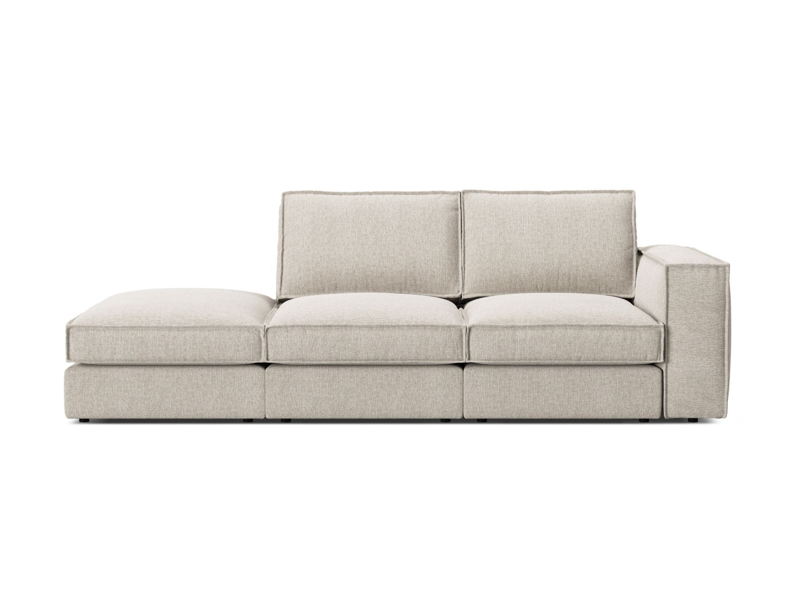 3-Sitzer Sofa Open End links Pola in Sand-Babel präsentiert im Onlineshop von KAQTU Design AG. 3er Sofa ist von Micadoni