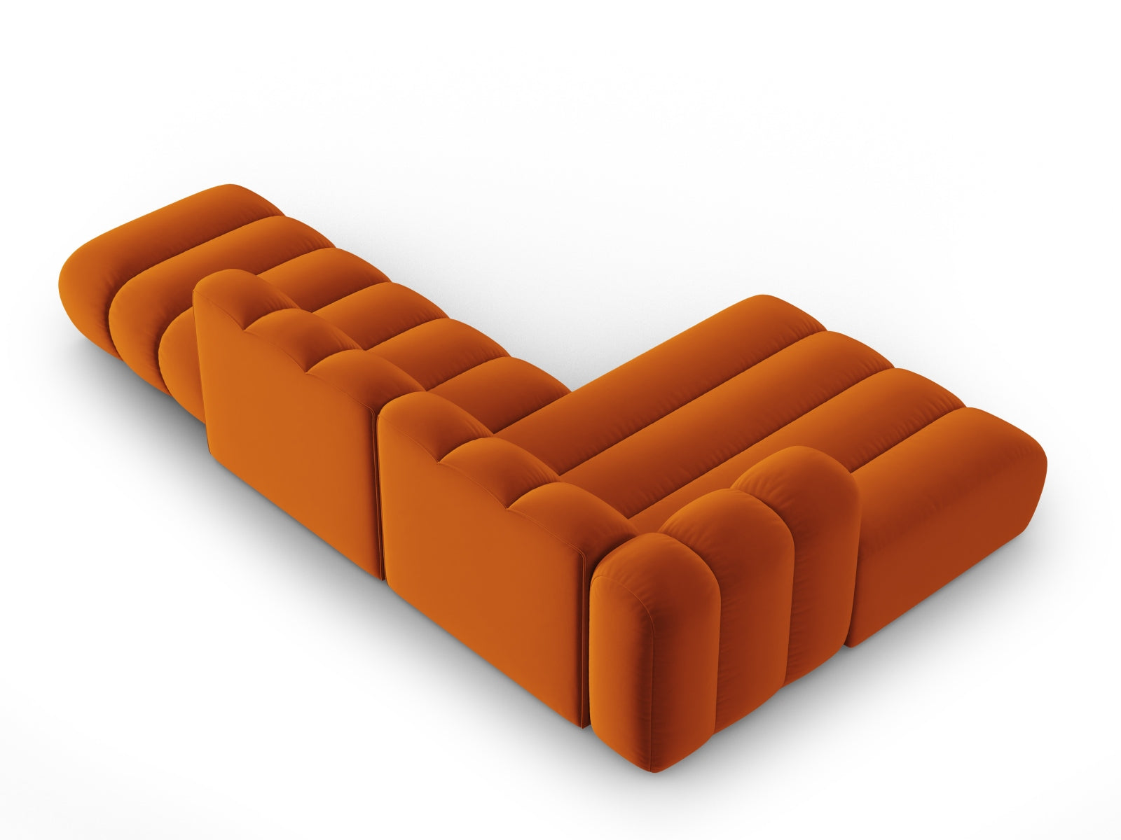 Entdecken Sie das elegante Lupine Velour Ecksofa von Micadoni – ein flexibles 5-Sitzer Möbelstück, das Komfort und modernes Design vereint.