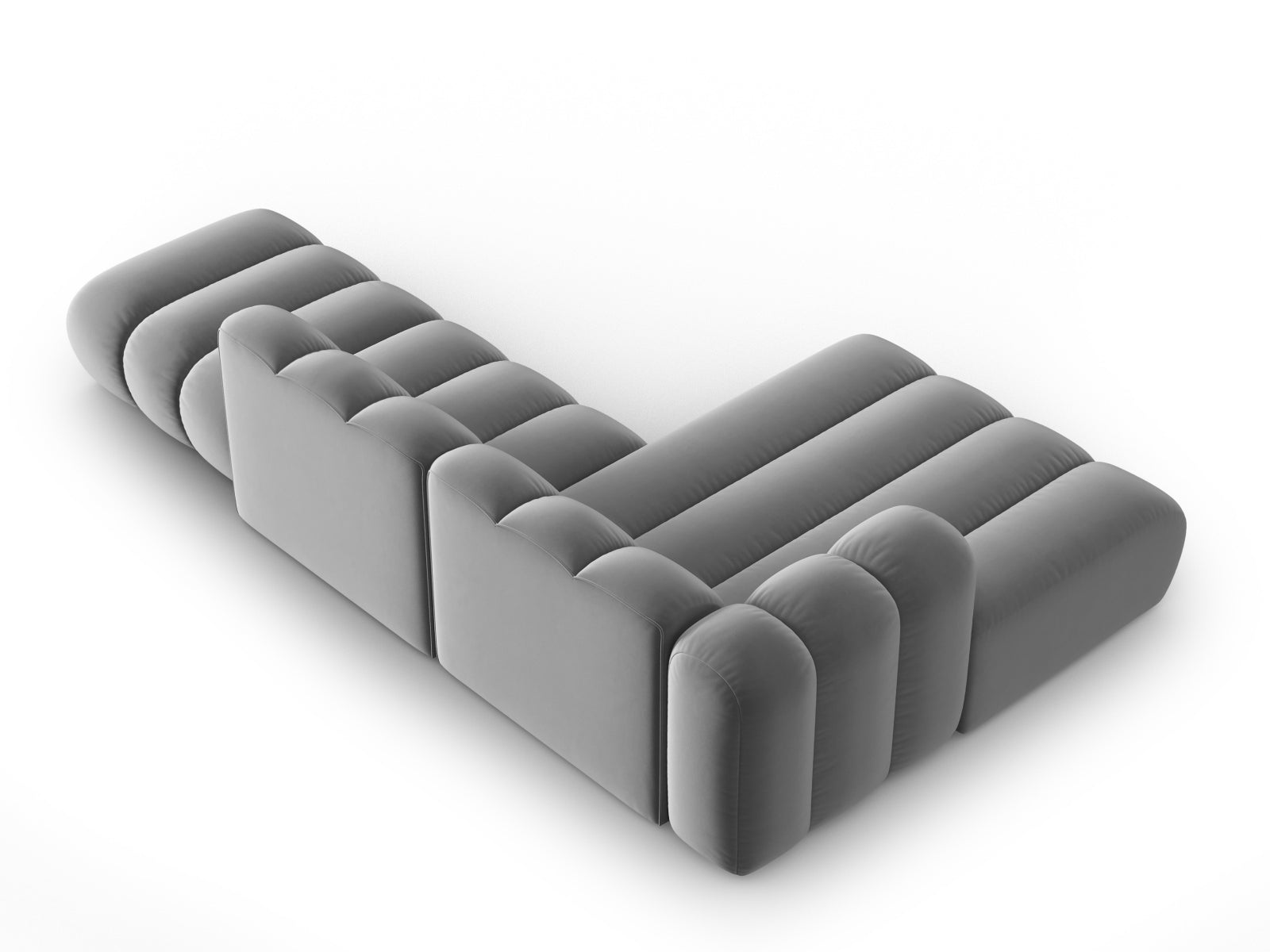 Entdecken Sie das Lupine Velour Ecksofa von Micadoni – ein elegantes, modulares 5-Sitzer Sofa, das höchsten Komfort und Flexibilität für Ihr Zuhause bietet.