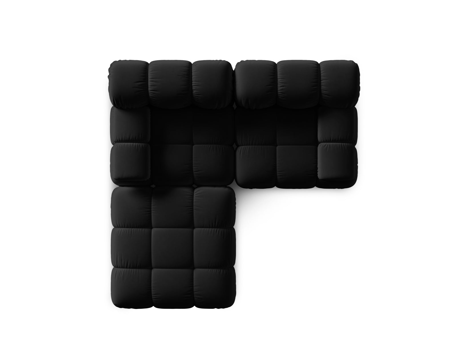 Erleben Sie das Bellis Velour Sofa 3 Sitzer von Micadoni – ein elegantes, modulares Möbelstück, das Komfort und individuelle Gestaltungsmöglichkeiten bietet.