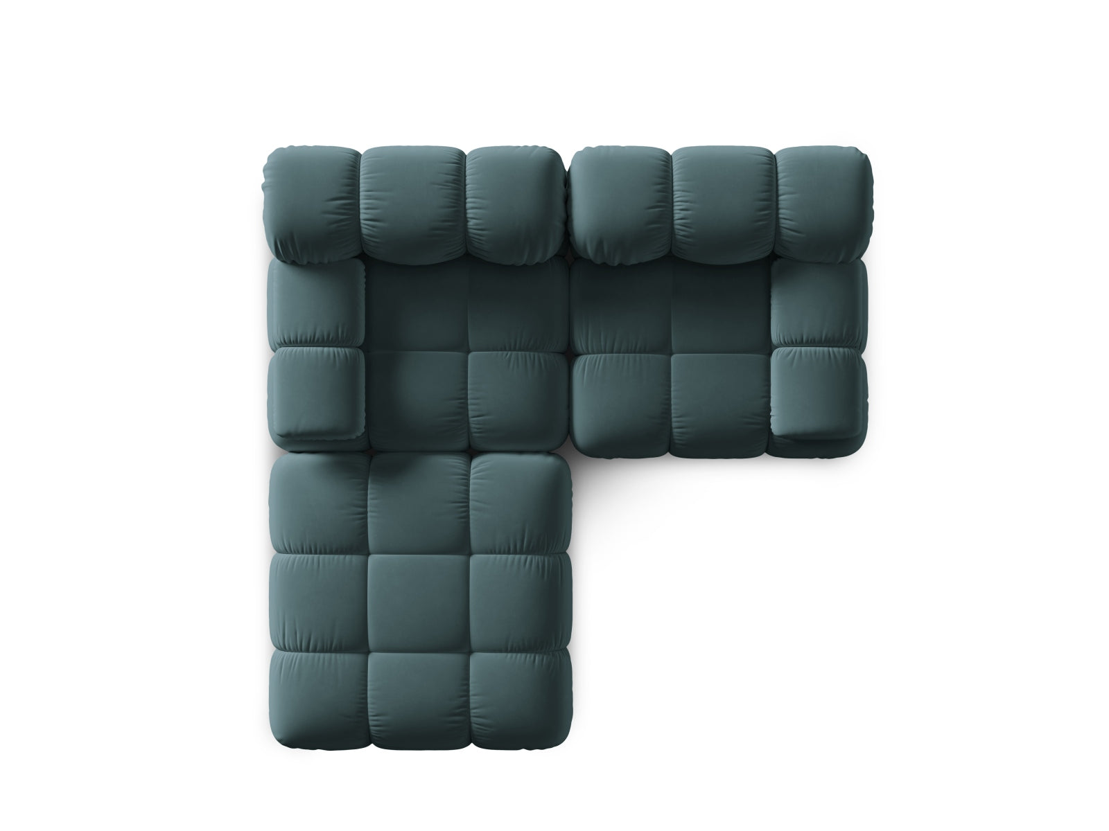 Erleben Sie das Bellis Velour Sofa 3 Sitzer von Micadoni – 188 cm Komfort und Stil, modular gestaltbar für individuelle Wohnideen.