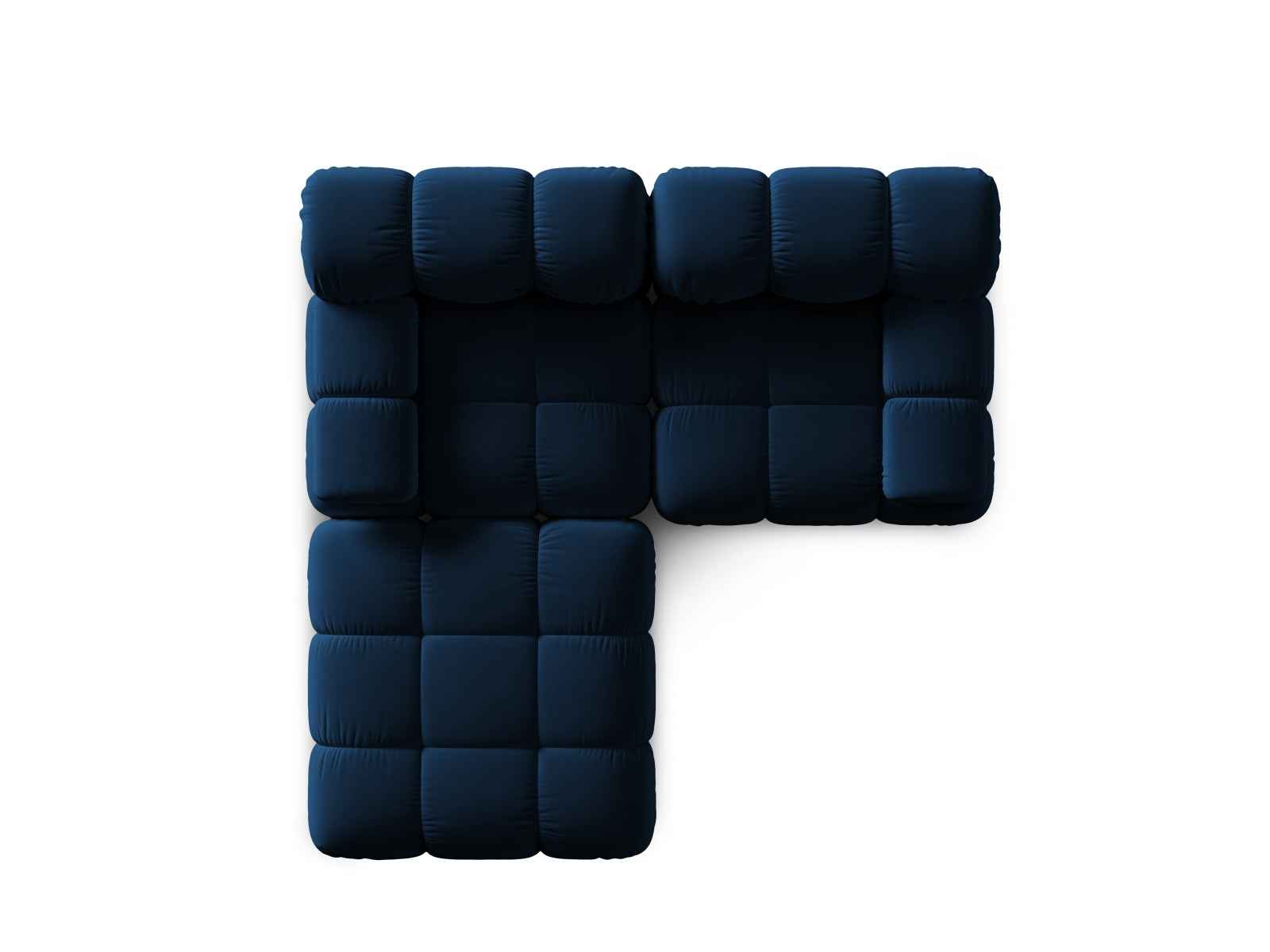 Erleben Sie das Bellis Velour Sofa 3 Sitzer von Micadoni – ein elegantes, modulares Möbelstück, das Komfort und individuelle Gestaltungsmöglichkeiten bietet.