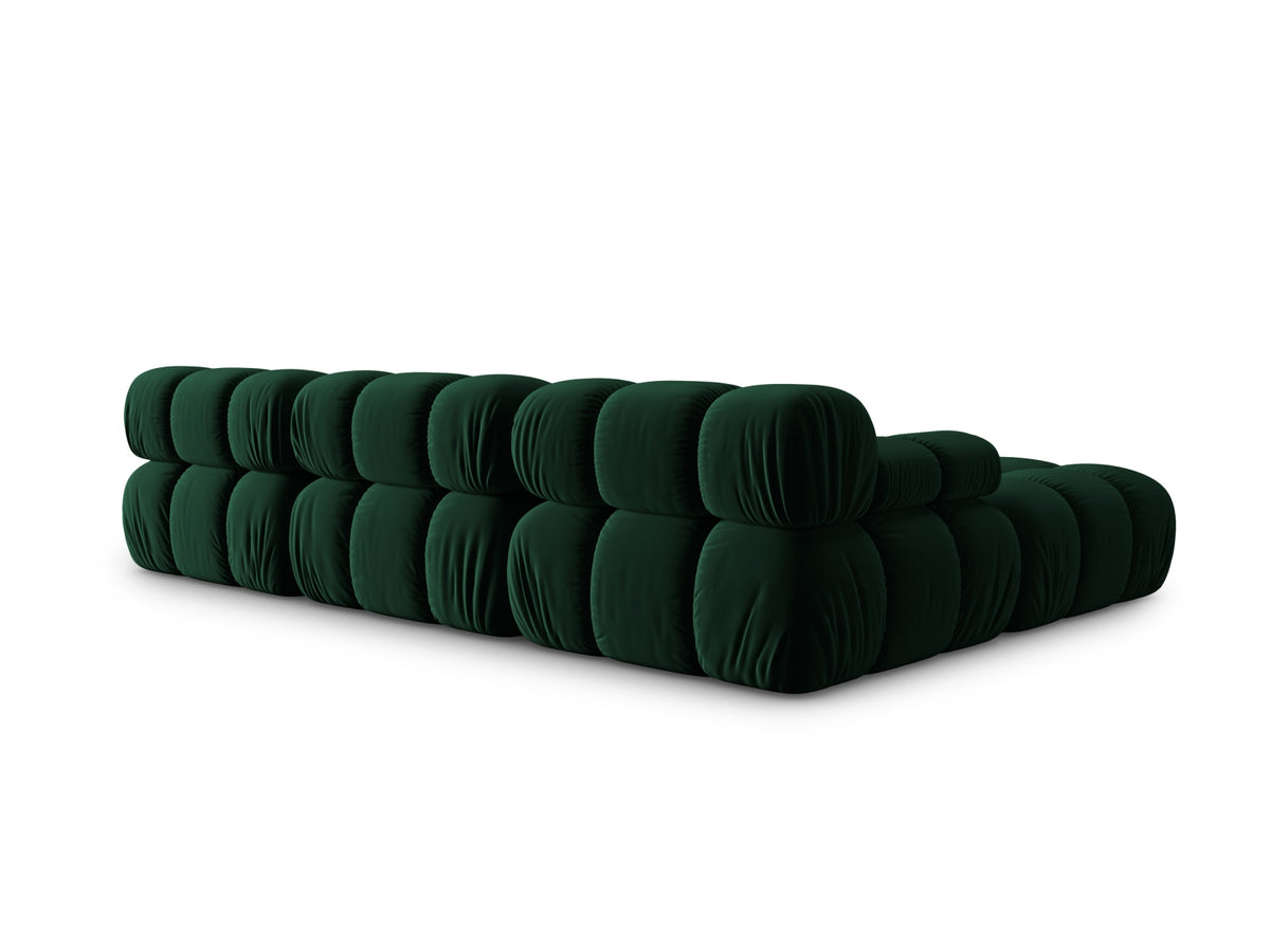 Bellis Velour modulares Sofa 4 Sitzer 188cm in Bottle Green-Bluvel präsentiert im Onlineshop von KAQTU Design AG. L-Sofa links ist von Micadoni