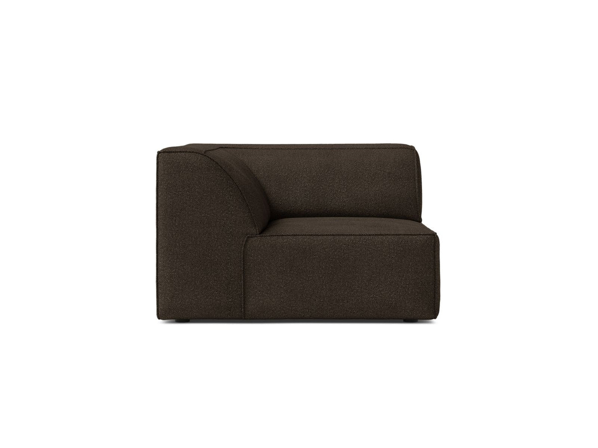 1-Sitzer Eckmodul Jodie in Brown-Baloo präsentiert im Onlineshop von KAQTU Design AG. Modulares Sofa ist von Micadoni