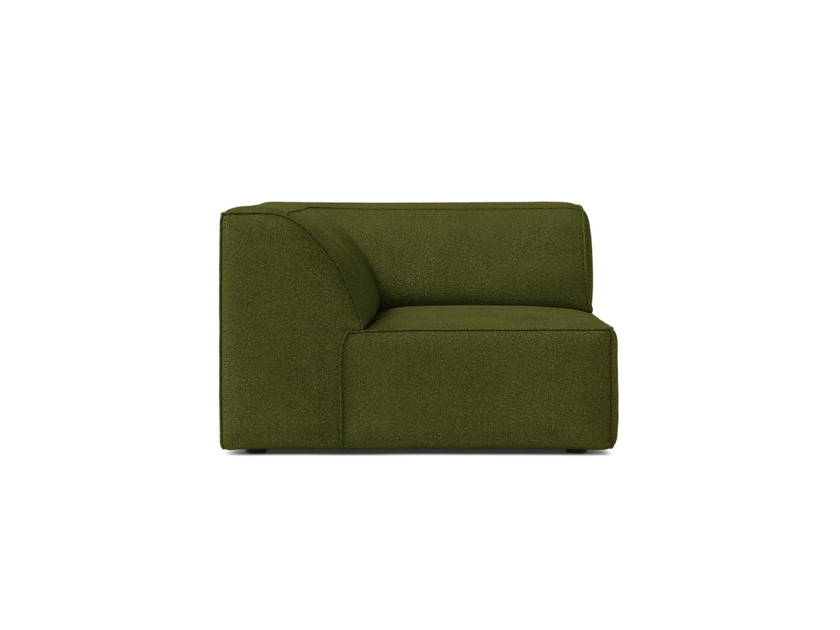 1-Sitzer Eckmodul Jodie in Dark Olive Green-Baloo präsentiert im Onlineshop von KAQTU Design AG. Modulares Sofa ist von Micadoni