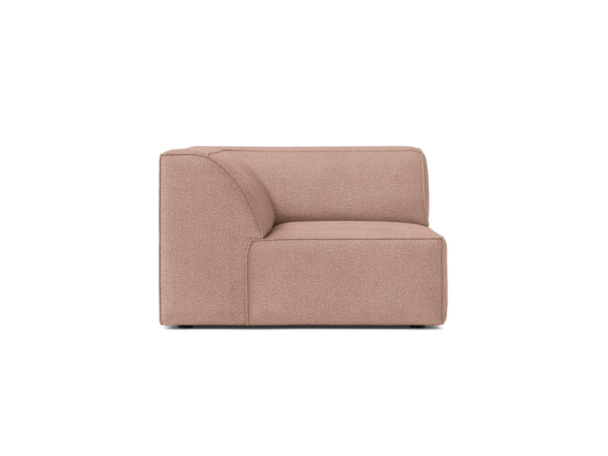 1-Sitzer Eckmodul Jodie in Powder Pink-Baloo präsentiert im Onlineshop von KAQTU Design AG. Modulares Sofa ist von Micadoni